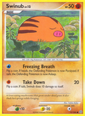 Swinub 77/100 Pokémon Stormfront (2008) English card — catalogue reference