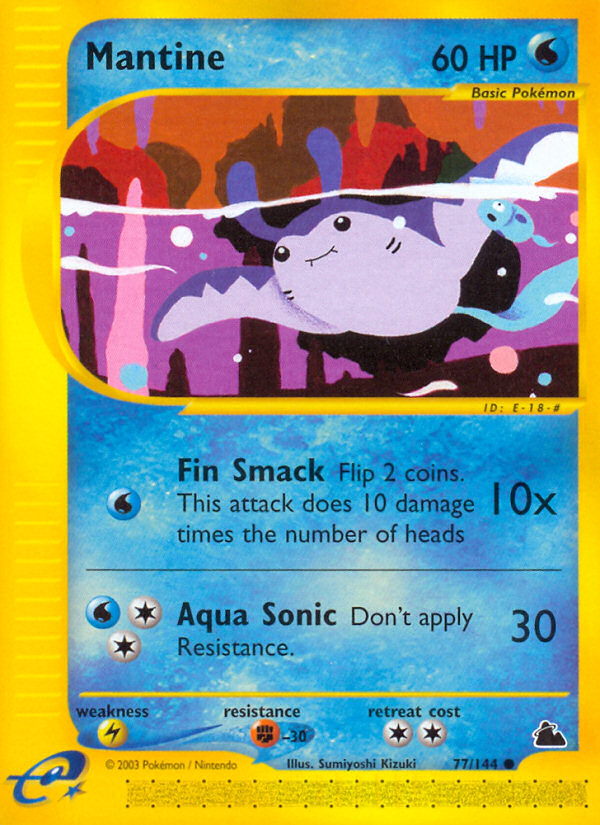 Mantine 77/144 — Pokémon Skyridge