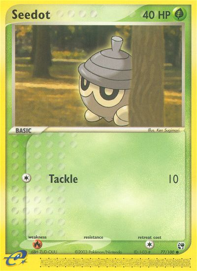 Seedot 77/100 — Pokémon EX Sandstorm