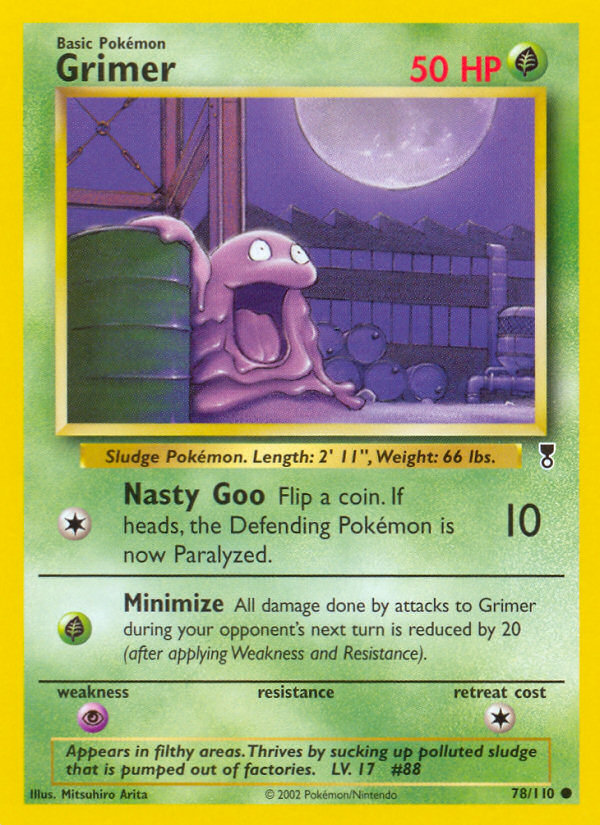 Grimer 78/110 — Pokémon Legendary Collection