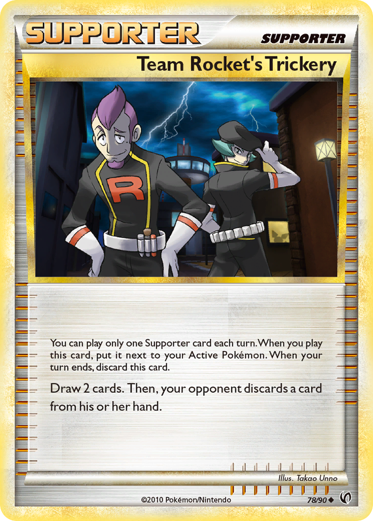 Team Rocket's Trickery 78/90 Pokémon Undaunted (2010) English card — catalogue reference