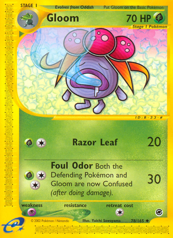 Gloom 78/165 — Pokémon Expedition Base Set