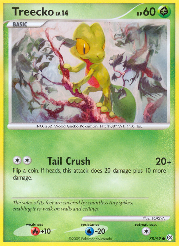 Treecko 78/99 Pokémon Arceus (2009) English card — catalogue reference