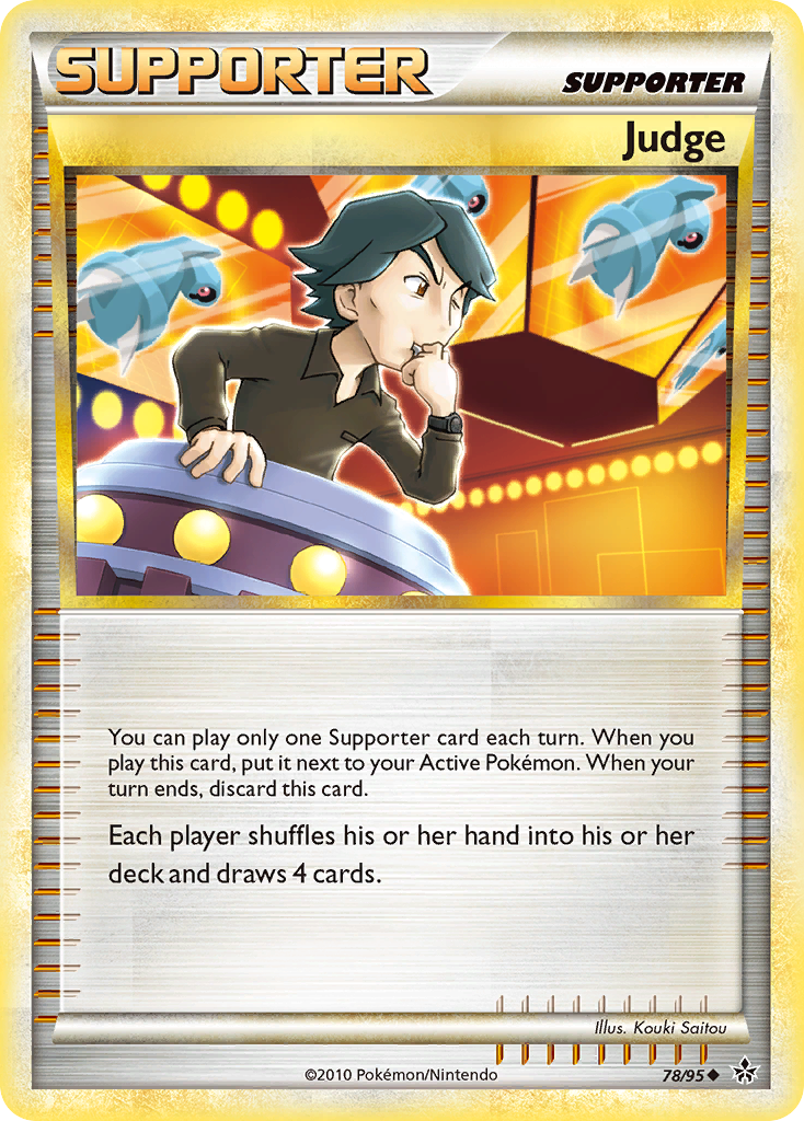 Judge 78/95 Pokémon Unleashed (2010) English card — catalogue reference