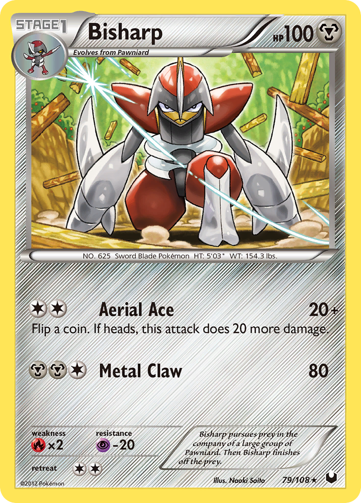 Bisharp 79/108 Pokémon Dark Explorers (2012) English card — catalogue reference