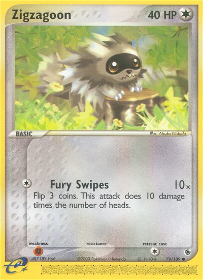 Zigzagoon 79/109 — Pokémon EX Ruby & Sapphire