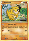 Sandshrew 79/123 Pokémon HeartGold & SoulSilver (2010) English card — catalogue reference