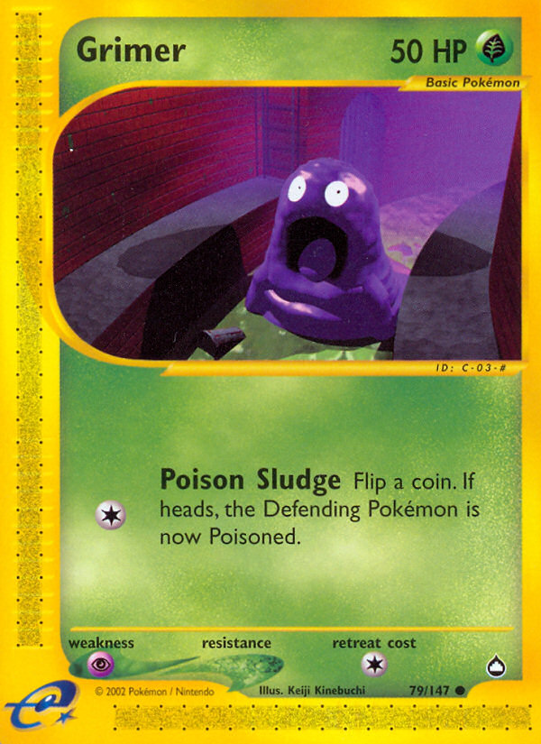 Grimer 79/147 — Pokémon Aquapolis
