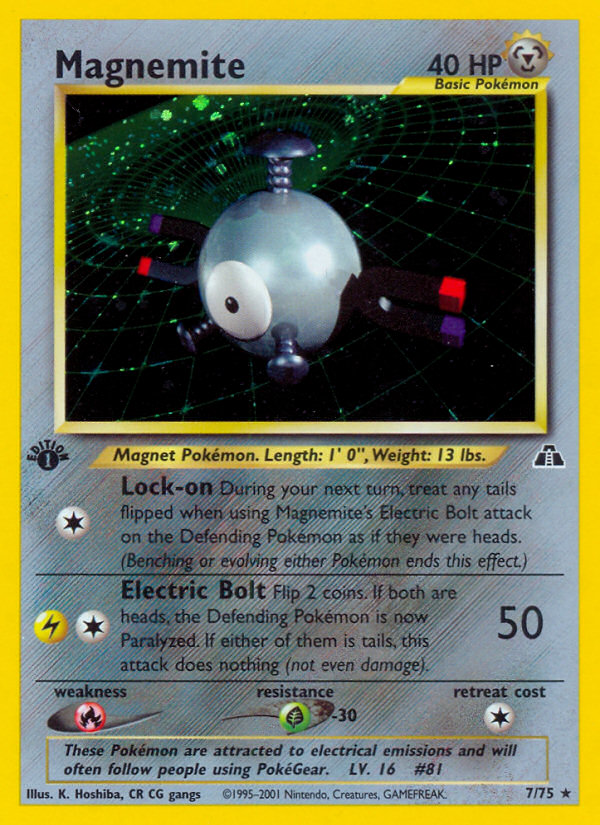 Magnemite 7/75 — Pokémon Neo Discovery