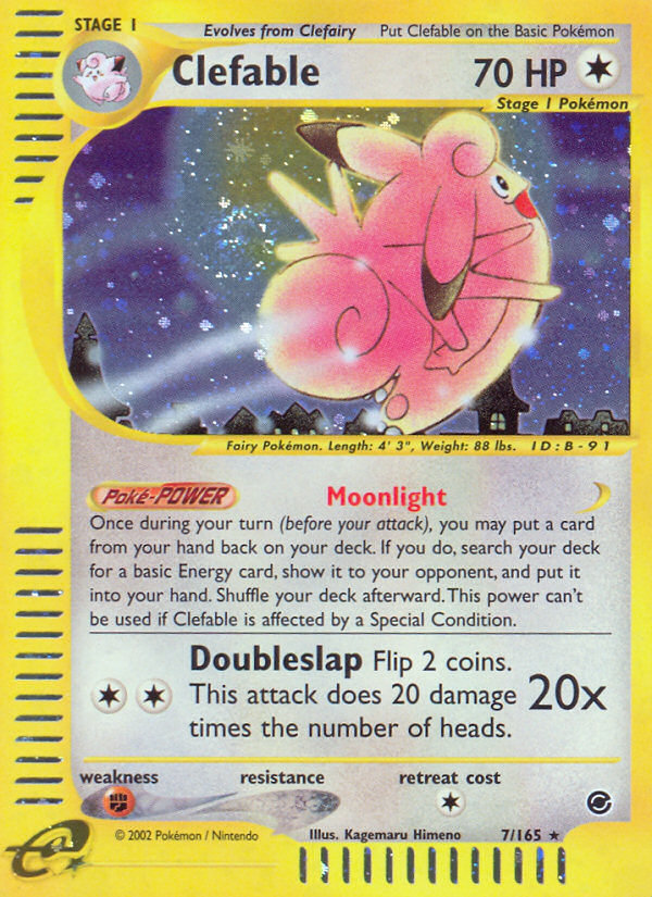 Clefable 7/165 — Pokémon Expedition Base Set