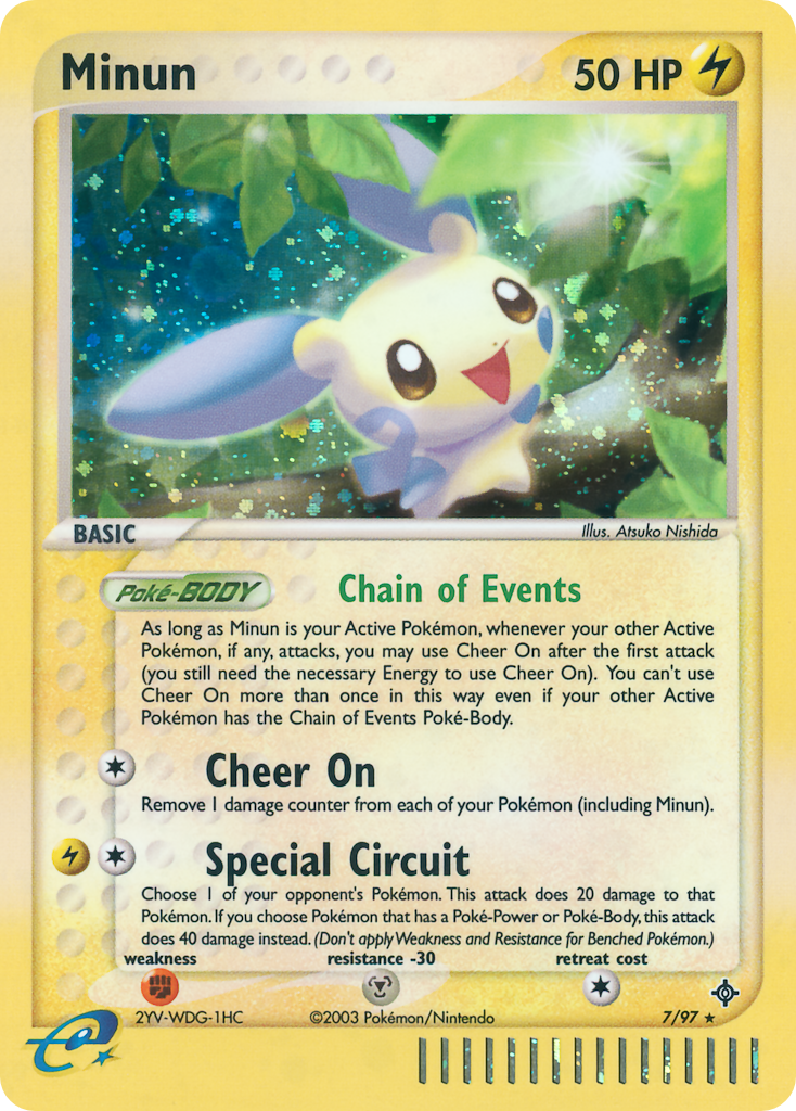 Minun 7/97 — Pokémon EX Dragon
