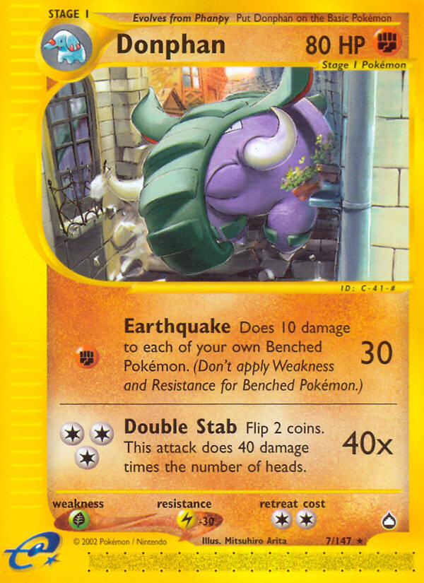 Donphan 7/147 — Pokémon Aquapolis