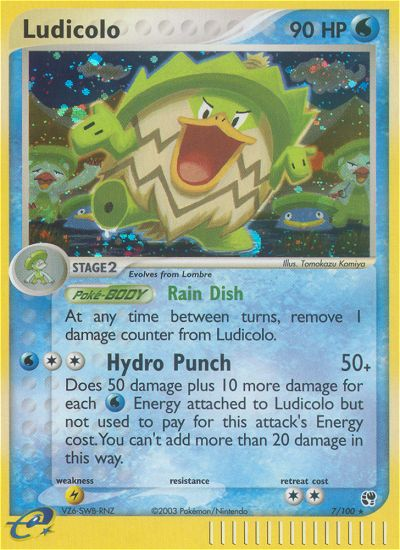 Ludicolo 7/100 — Pokémon EX Sandstorm