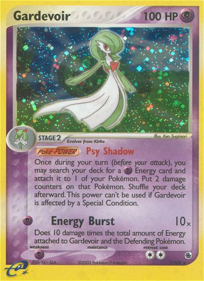 Gardevoir 7/109 — Pokémon EX Ruby & Sapphire