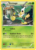 Simisage 7/99 Pokémon Next Destinies (2012) English card — catalogue reference