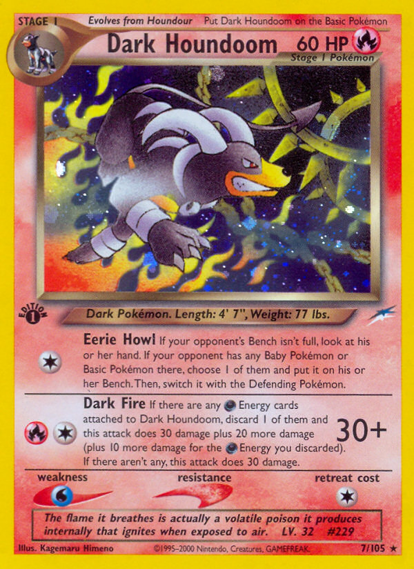 Dark Houndoom 7/105 — Pokémon Neo Destiny