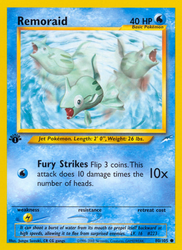 Remoraid 80/105 — Pokémon Neo Destiny
