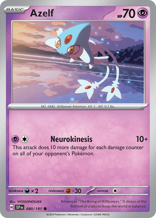 Pokemon Azelf Surging Sparks 080/191