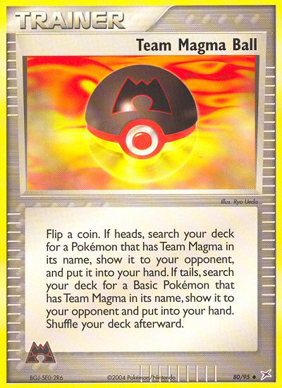 Team Magma Ball 80/95 — Pokémon EX Team Magma vs Team Aqua