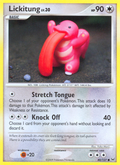 Lickitung 80/127 Pokémon Platinum (2009) English card — catalogue reference