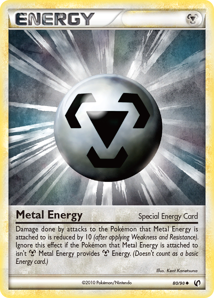 Metal Energy 80/90 Pokémon Undaunted (2010) English card — catalogue reference