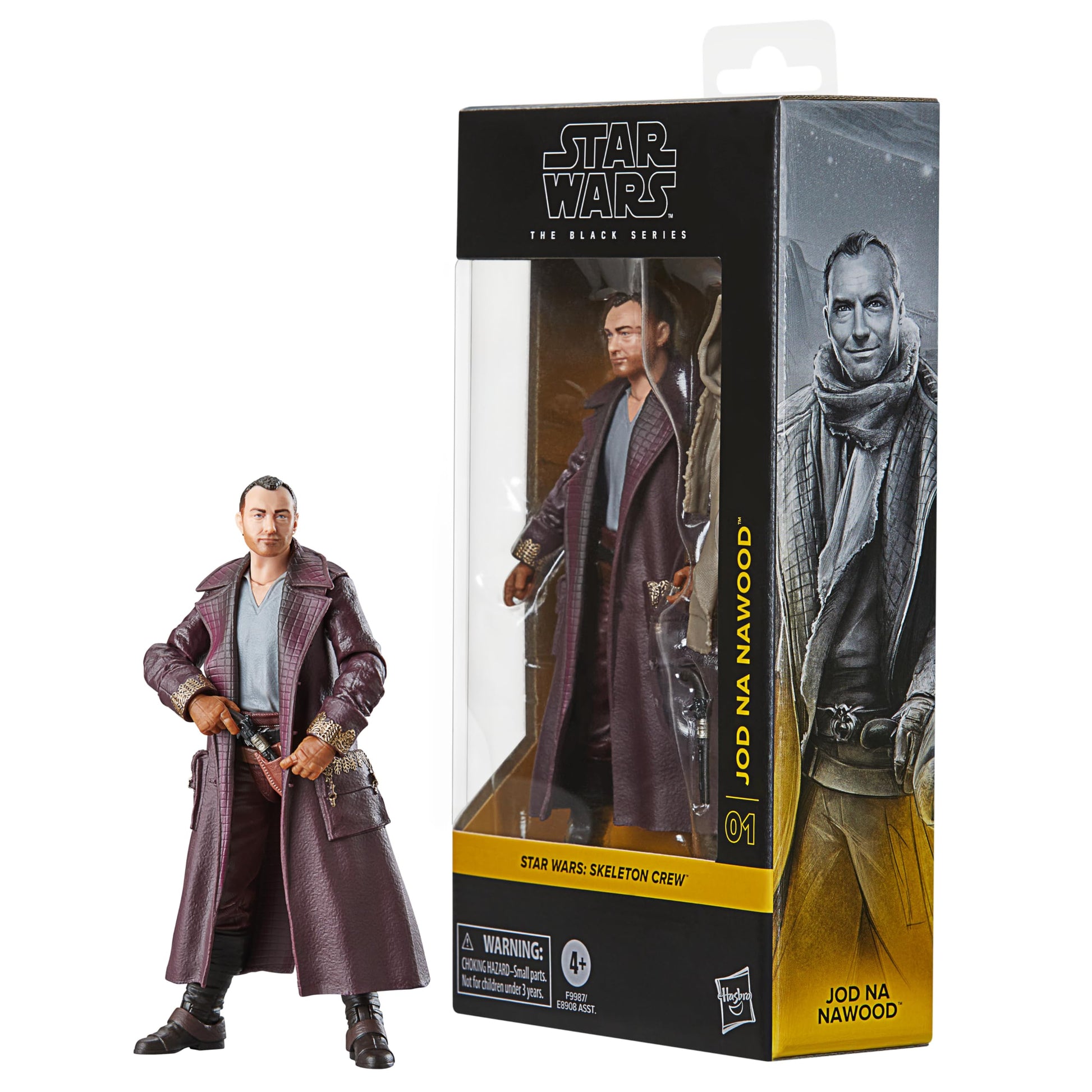 Star Wars action figure with packaging on a white background