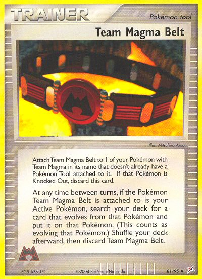 Team Magma Belt 81/95 — Pokémon EX Team Magma vs Team Aqua
