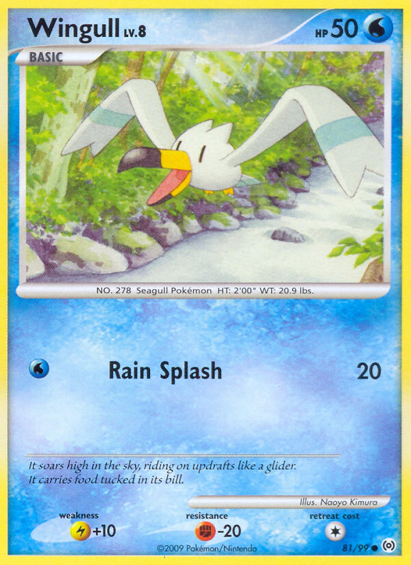 Wingull 81/99 Pokémon Arceus (2009) English card — catalogue reference
