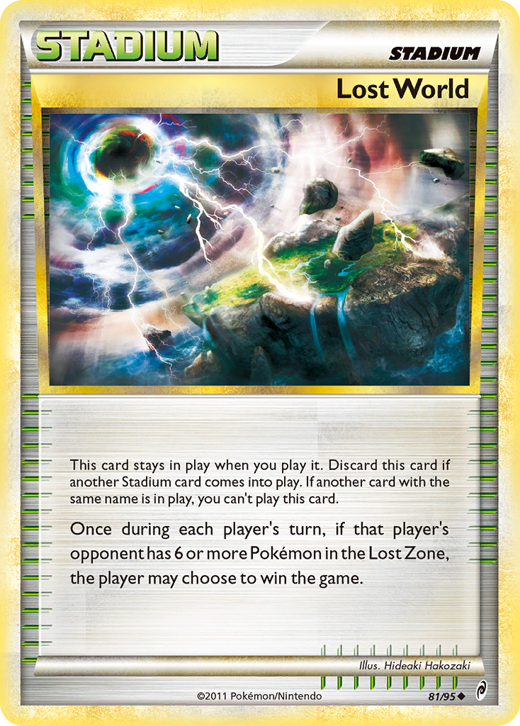 Lost World 81/95 Pokémon Call of Legends (2011) English card — catalogue reference