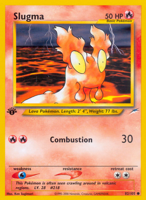 Slugma 82/105 — Pokémon Neo Destiny