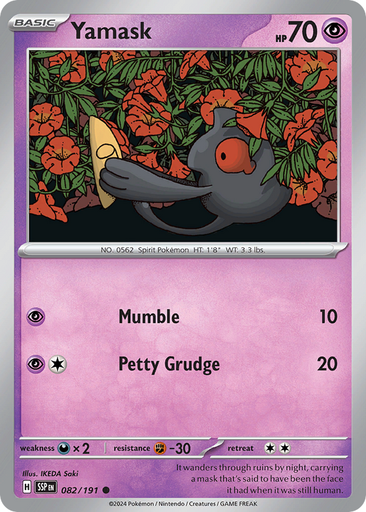Pokemon Yamask Surging Sparks 082/191