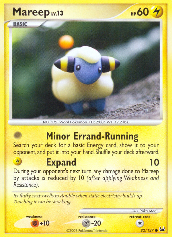 Mareep 82/127 Pokémon Platinum (2009) English card — catalogue reference