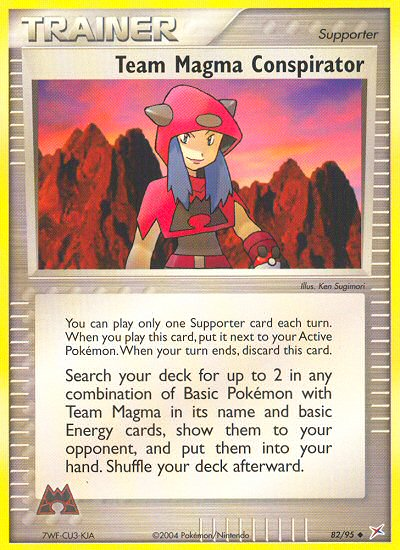 Team Magma Conspirator 82/95 — Pokémon EX Team Magma vs Team Aqua