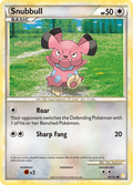 Snubbull 82/123 Pokémon HeartGold & SoulSilver (2010) English card — catalogue reference