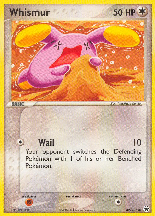 Whismur 82/101 Pokémon EX Hidden Legends 2004