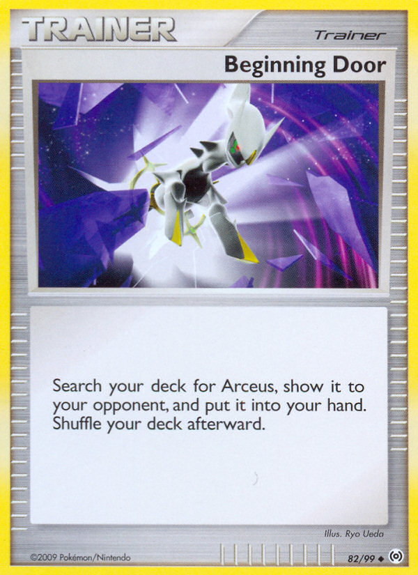 Beginning Door 82/99 Pokémon Arceus (2009) English card — catalogue reference