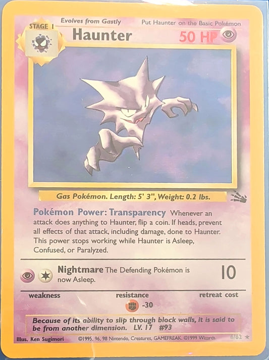 Haunter (6) Holo Rare Fossil 06/62 MP