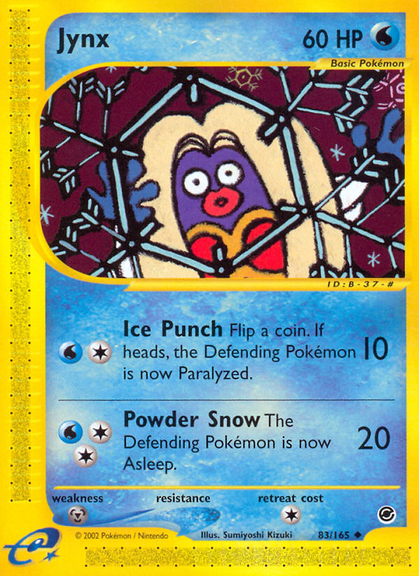 Jynx 83/165 — Pokémon Expedition Base Set