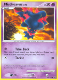 Misdreavus 83/127 Pokémon Platinum (2009) English card — catalogue reference