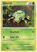 Spinarak 83/123 Pokémon HeartGold & SoulSilver (2010) English card — catalogue reference