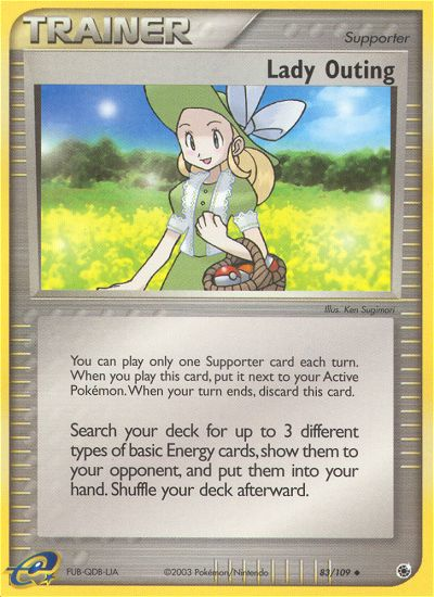 Lady Outing 83/109 — Pokémon EX Ruby & Sapphire