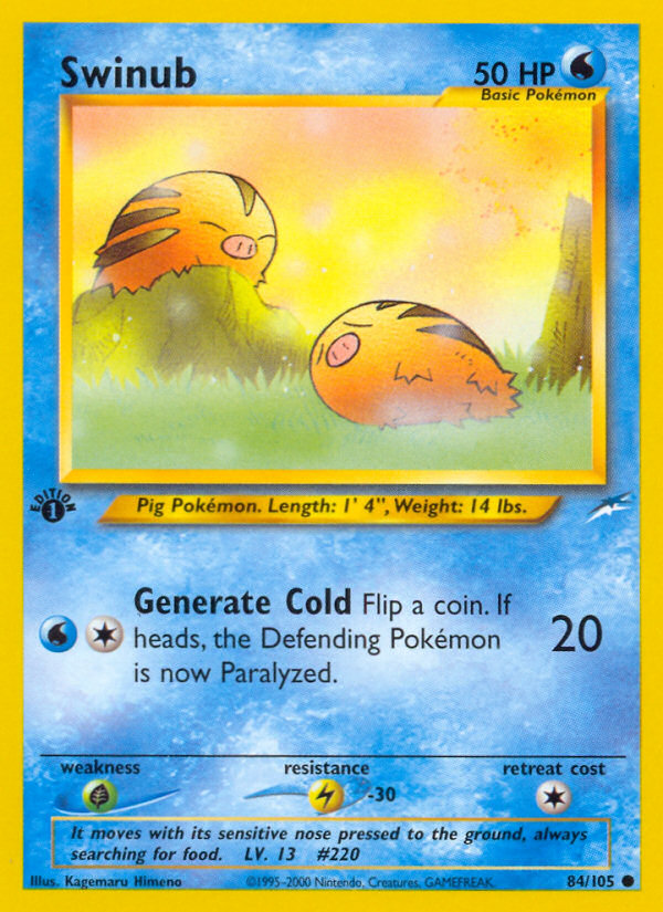 Swinub 84/105 — Pokémon Neo Destiny