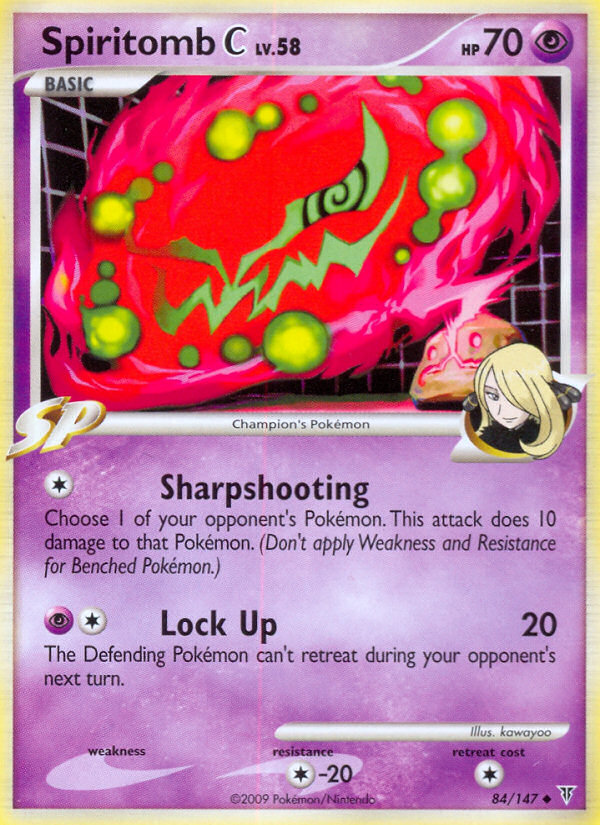 Spiritomb C 84/147 Pokémon Supreme Victors (2009) English card — catalogue reference