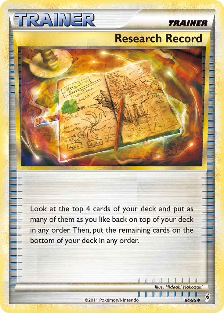 Research Record 84/95 Pokémon Call of Legends (2011) English card — catalogue reference