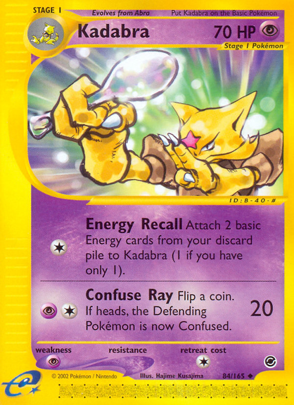 Kadabra 84/165 — Pokémon Expedition Base Set