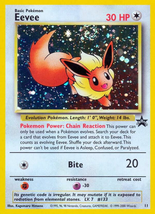 Eevee Promo WoTC Promo 11/53 MP (Back)