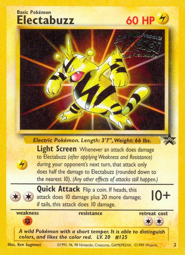 Electabuzz (Movie Promo) Promo WoTC Promo 02/53 MP (Back)