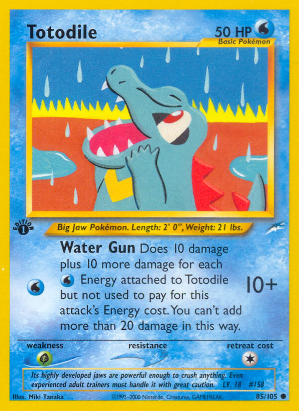 Totodile 85/105 — Pokémon Neo Destiny
