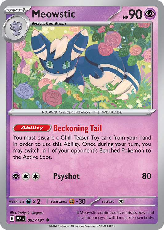 Pokemon Meowstic Surging Sparks 085/191