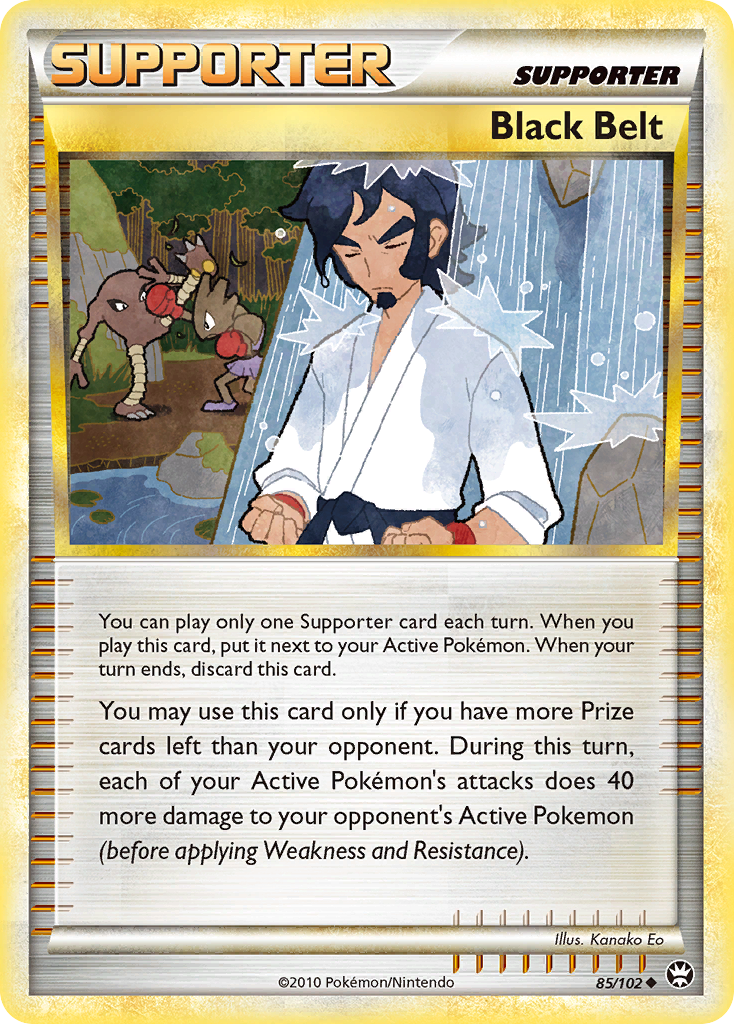 Black Belt 85/102 Pokémon Triumphant (2010) English card — catalogue reference